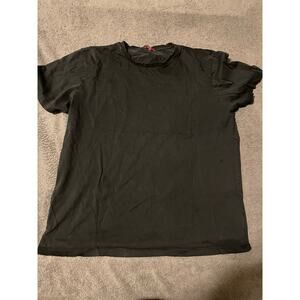 cityLA T-Shirt Mens 2XL Black Short Sleeve 100% Cotton Basic Crew Neck Tee